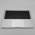 Volledige topcase toetsenbord Macbook pro M1 14” A2442 Silver