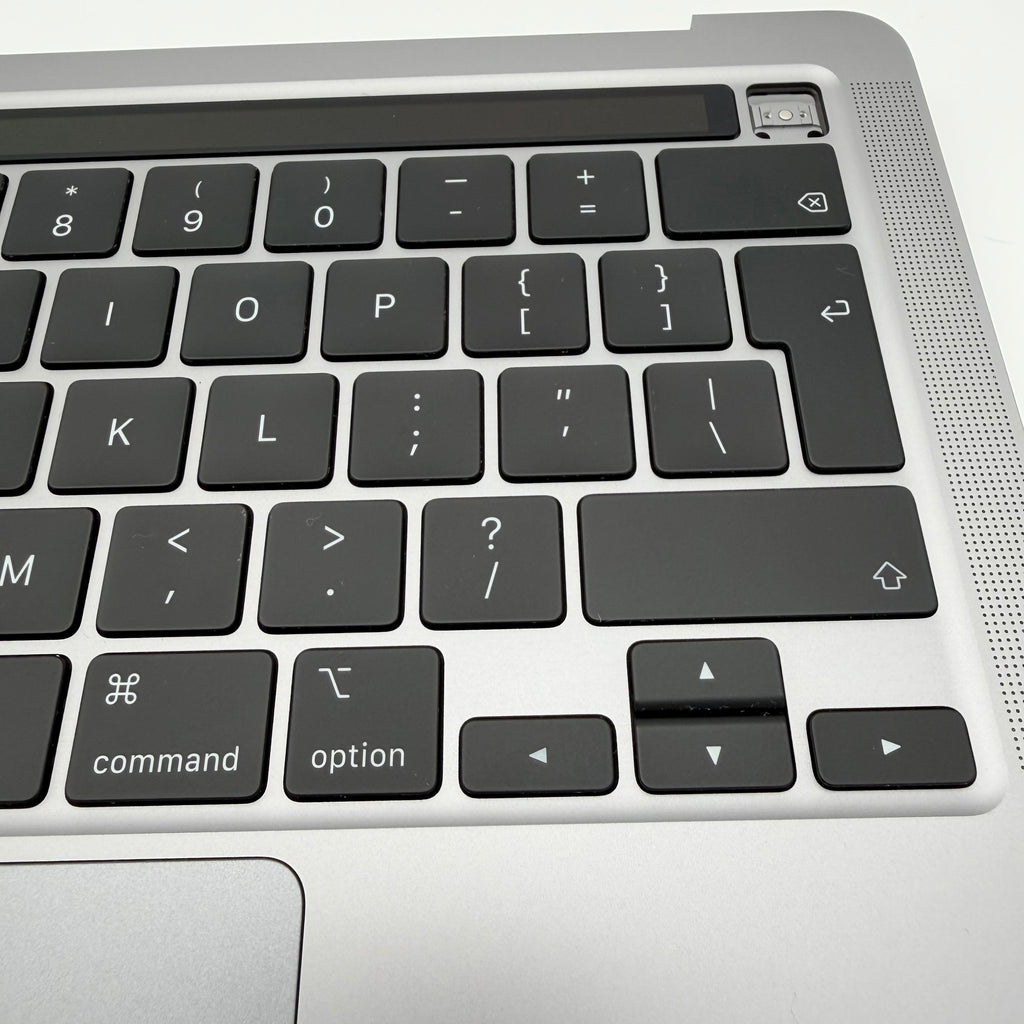 Complete top case with keyboard for MacBook Pro M1 13” A2338, Space Gray, 45 battery charge cycles.