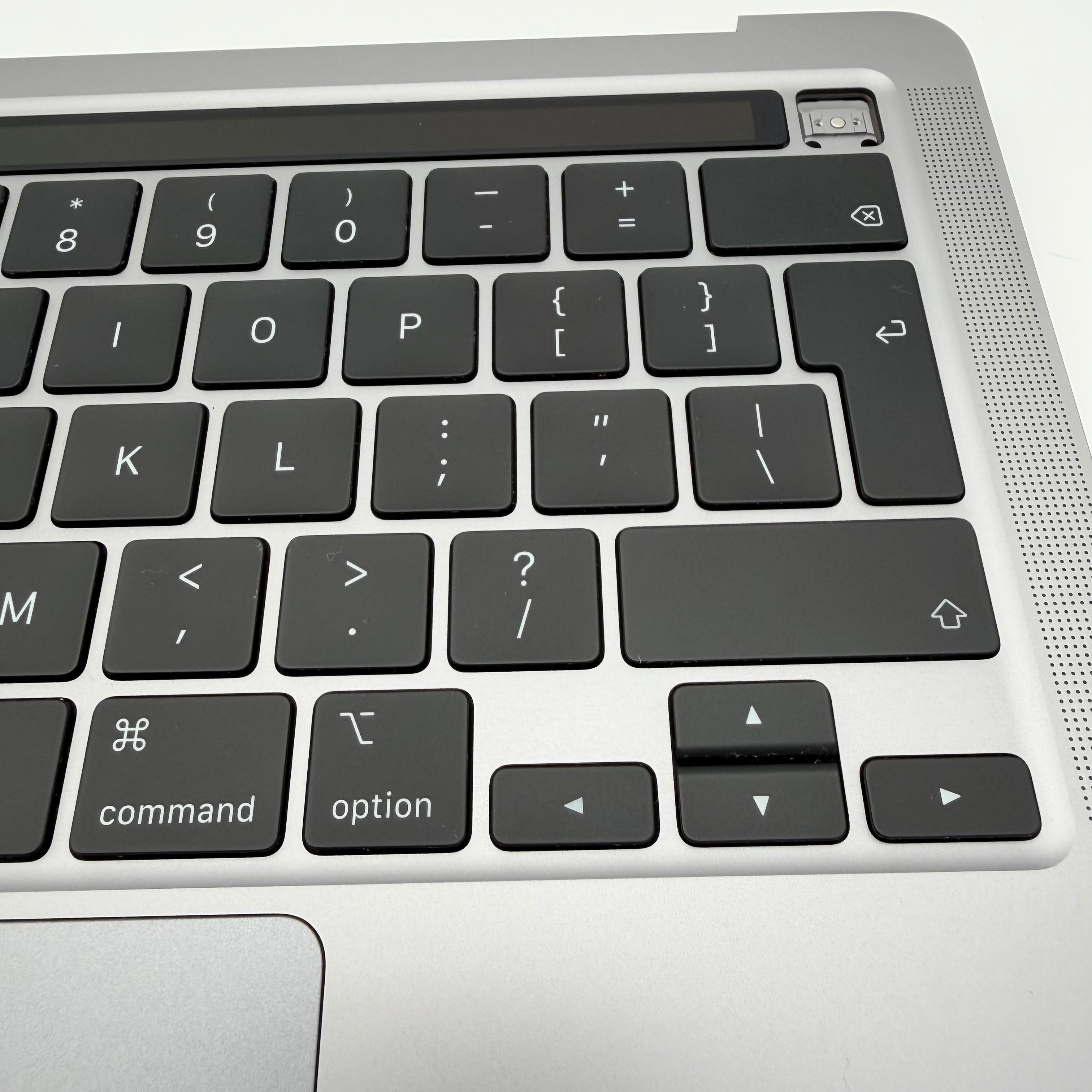 Complete top case with keyboard for MacBook Pro M1 13” A2338, Space Gray, 45 battery charge cycles.