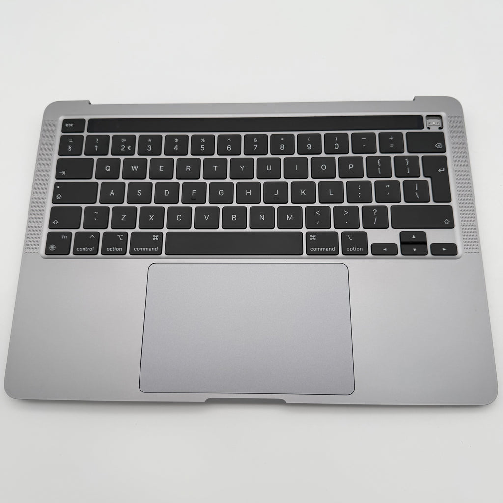 Complete top case with keyboard for MacBook Pro M1 13” A2338, Space Gray, 45 battery charge cycles.